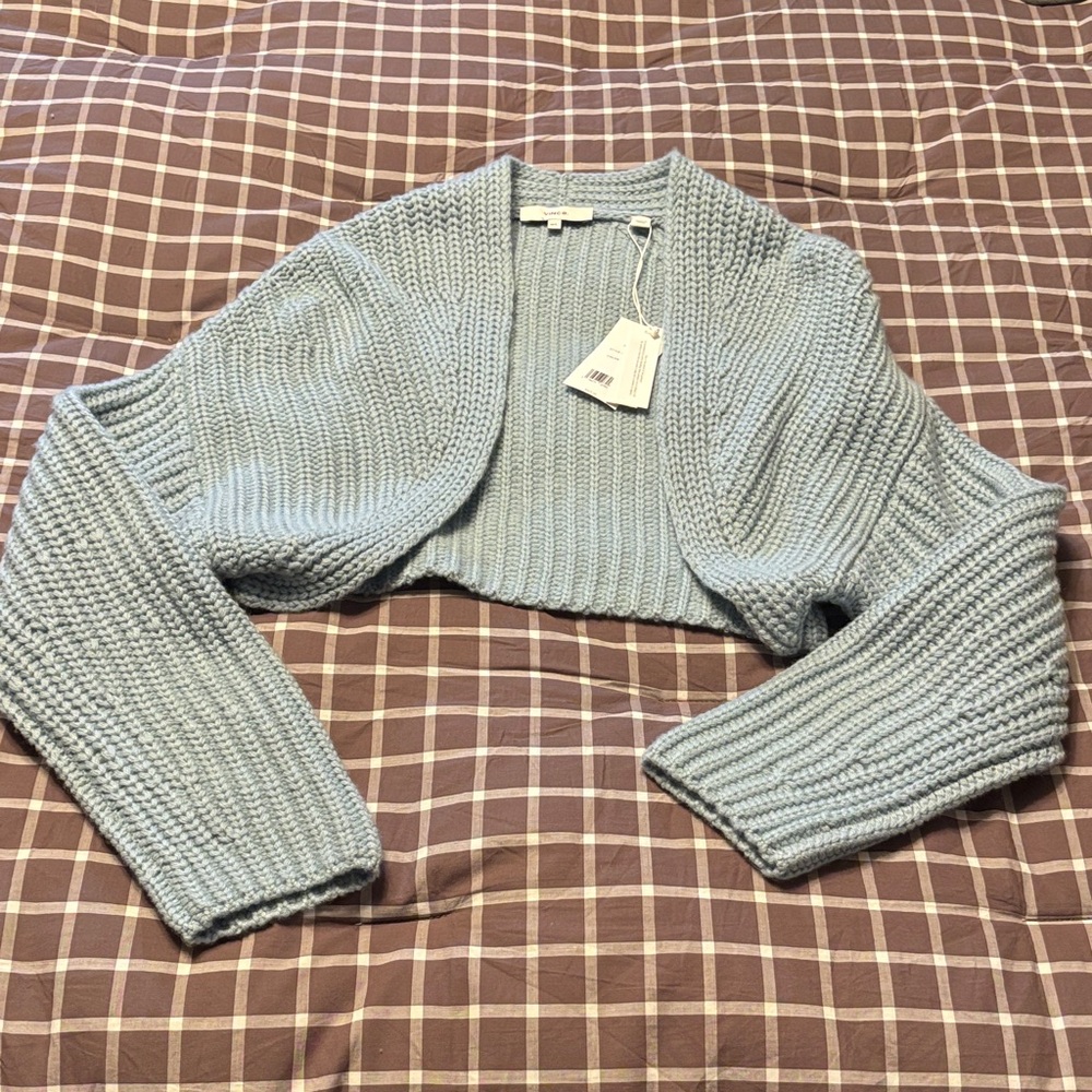 BNWT VINCE lofty ribbed bolero - Picture 2 of 8